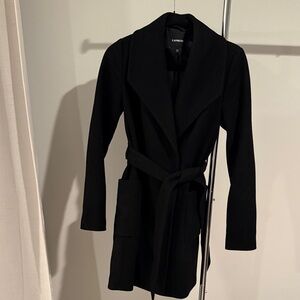 Express Black Trench Coat for Women